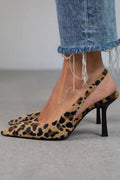 AVERY | ZAPATOS DE TACÓN D'ORSAY CON ESTAMPADO LEOPARDO