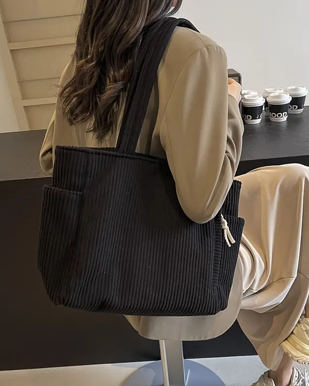 CAYETANA | BOLSO TOTE ACANALADO