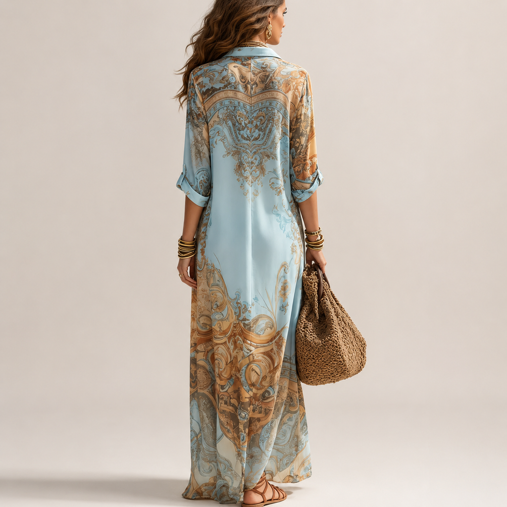 LORENA - VESTIDO CAMISERO MEDITERRÁNEO