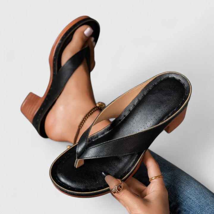 JAZRIEL | SANDALIAS DE TACÓN ORTOPÉDICO
