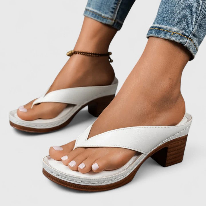 JAZRIEL | SANDALIAS DE TACÓN ORTOPÉDICO