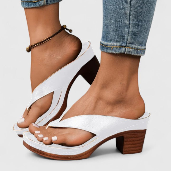 JAZRIEL | SANDALIAS DE TACÓN ORTOPÉDICO
