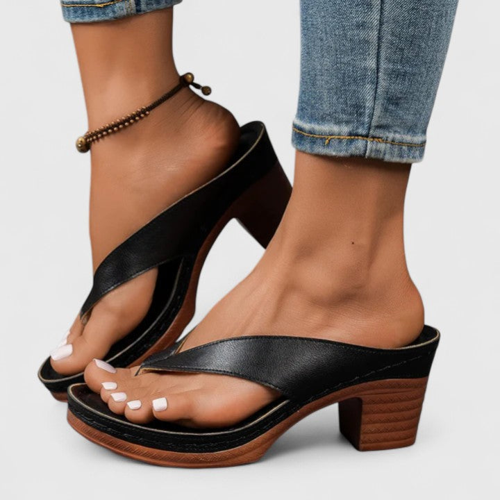 JAZRIEL | SANDALIAS DE TACÓN ORTOPÉDICO