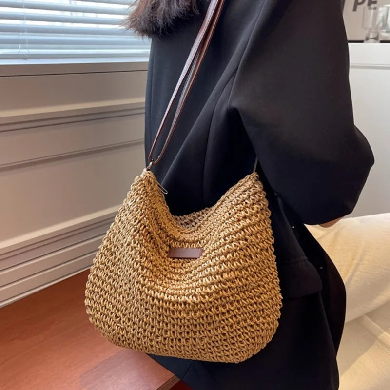 CAYETANA | BOLSO BANDOLERA DE PAJA