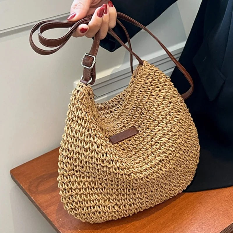 CAYETANA | BOLSO BANDOLERA DE PAJA
