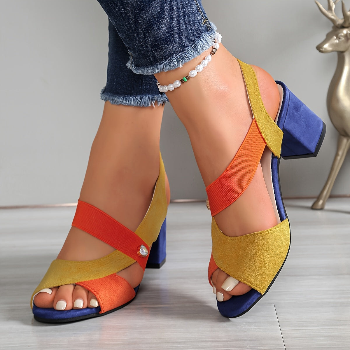LINDA | ZAPATOS DE TACÓN ORTOPÉDICO DE BLOQUE