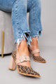 ILANA | ZAPATOS DE TACÓN GRUESO CON ESTAMPADO LEOPARDO