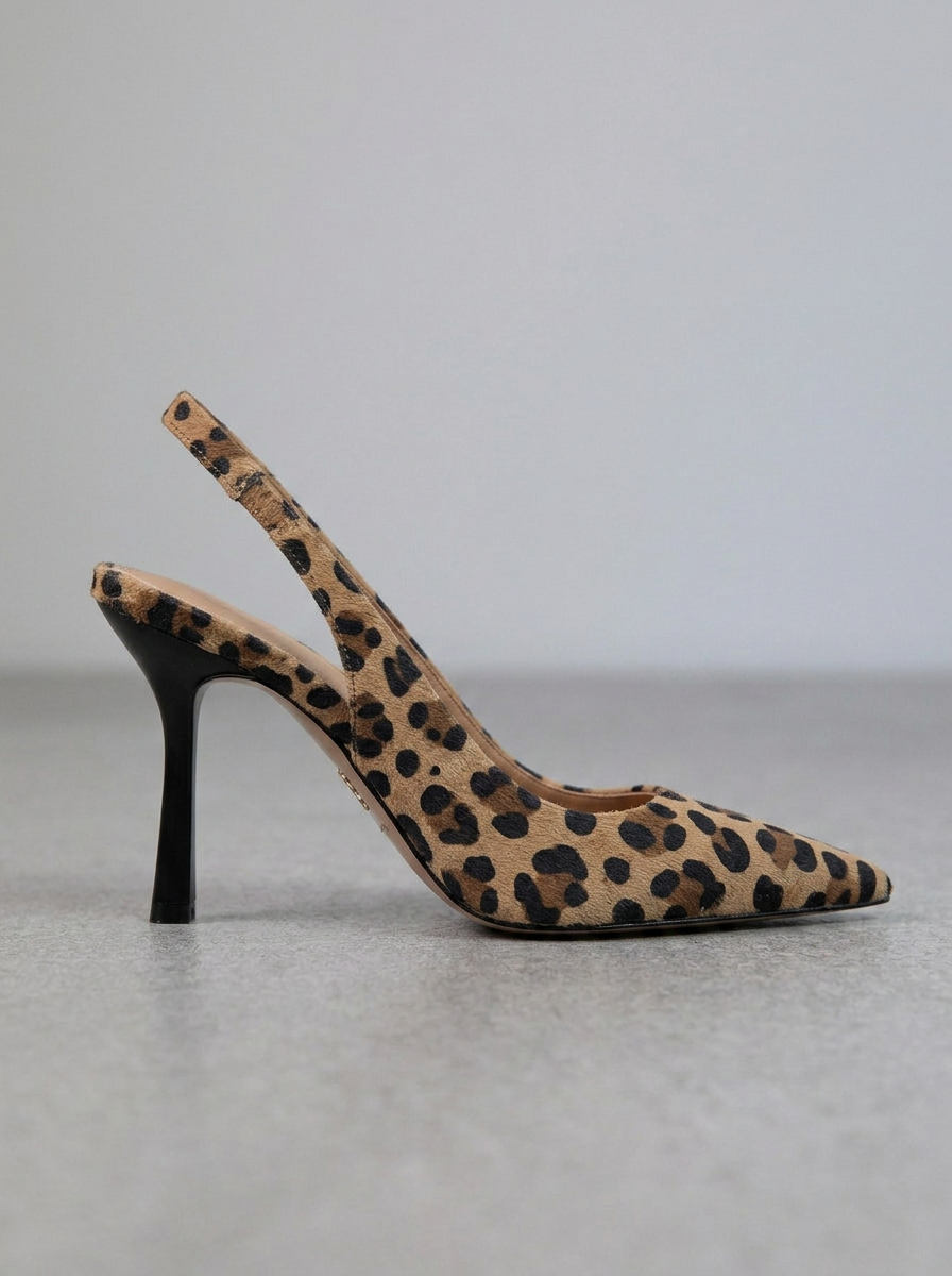 AVERY | ZAPATOS DE TACÓN D'ORSAY CON ESTAMPADO LEOPARDO