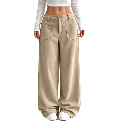 PANTALONES INFORMALES DE MUJER, DE CORTE HOLGADO Y PERNERAS ANCHAS