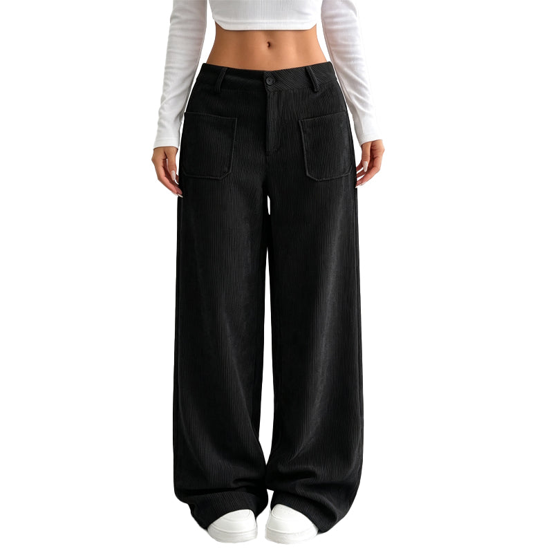 PANTALONES INFORMALES DE MUJER, DE CORTE HOLGADO Y PERNERAS ANCHAS