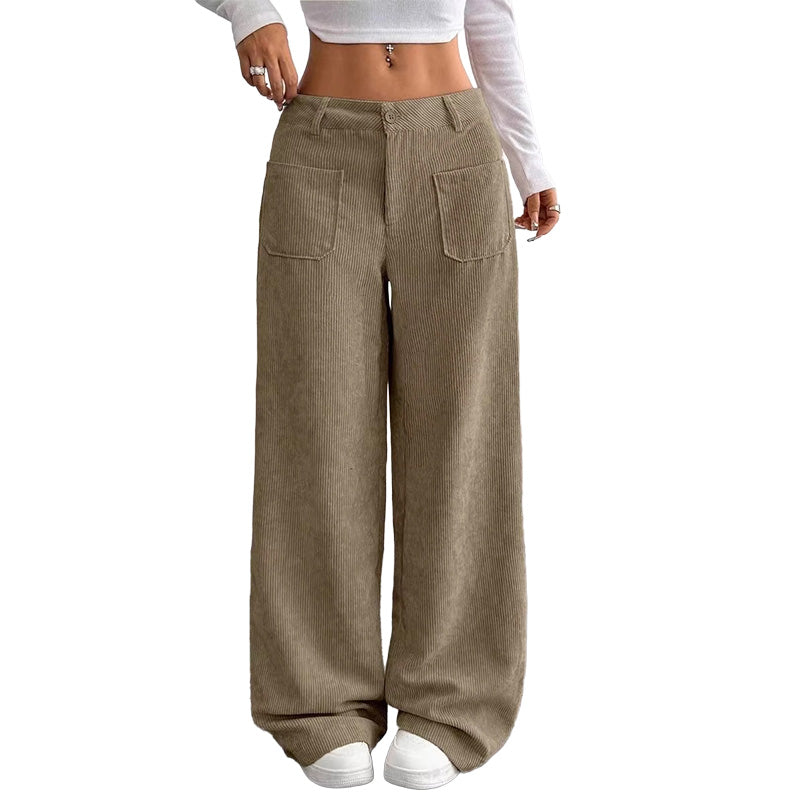 PANTALONES INFORMALES DE MUJER, DE CORTE HOLGADO Y PERNERAS ANCHAS